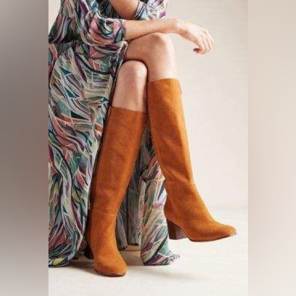 Farylrobin Suede Knee Boots from Anthropologie Size 9.5 👢